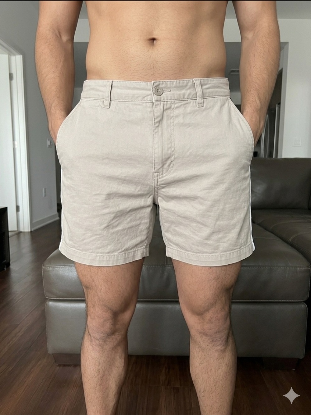 ASOS Slim Fit Light Beige Chino Shorts